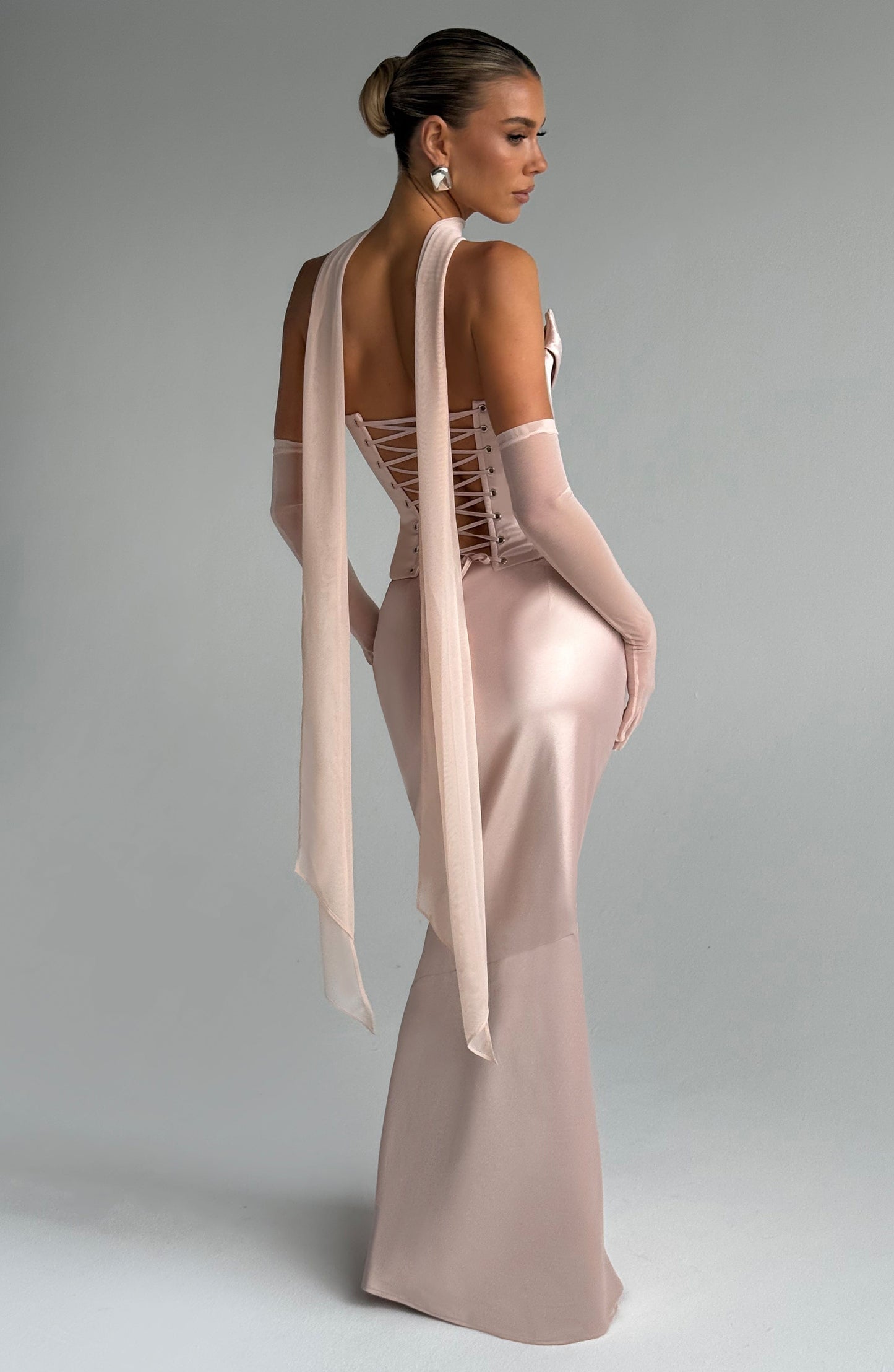 Bernadette Maxi Skirt - Soft Peach